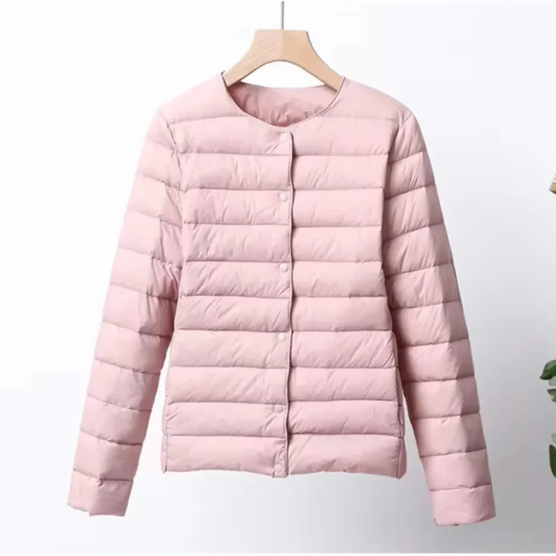 Leichte Damen Steppjacke mit Knopfleiste