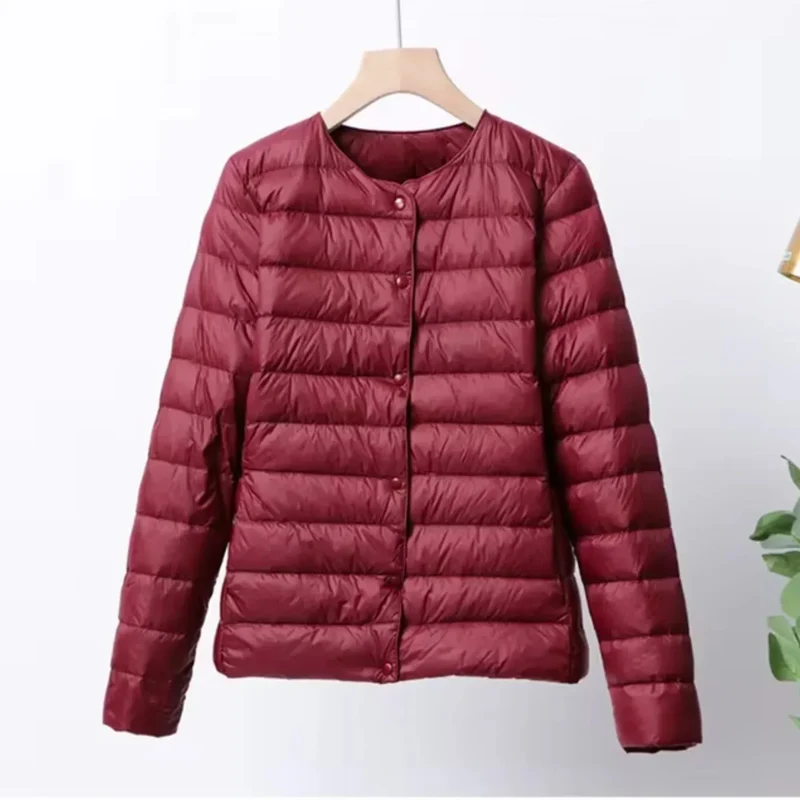 Leichte Damen Steppjacke mit Knopfleiste