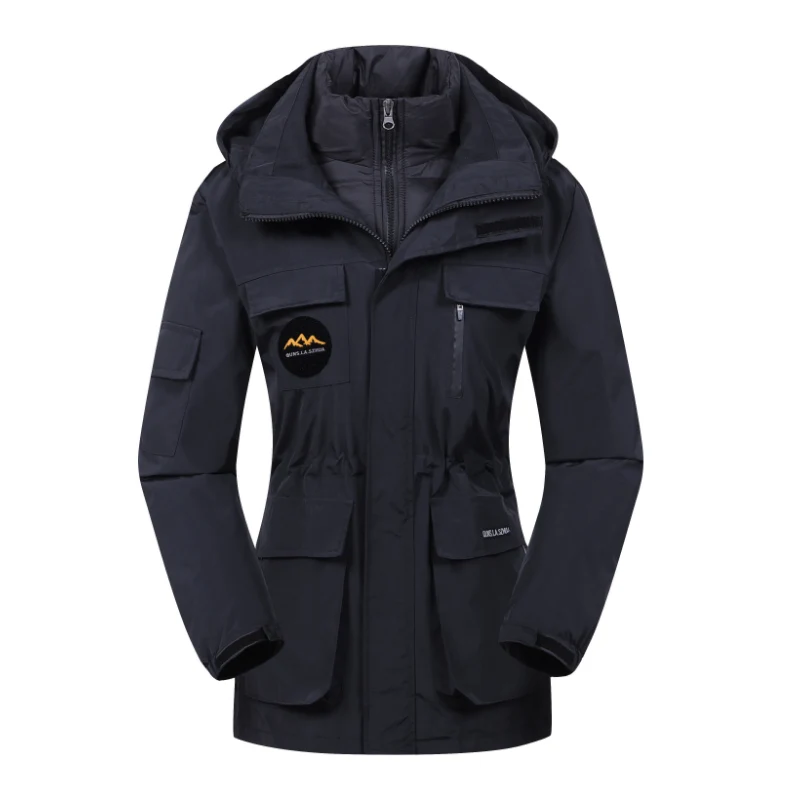 Damen Skijacke mit Kapuze | Sportliche Outdoor Winterjacke