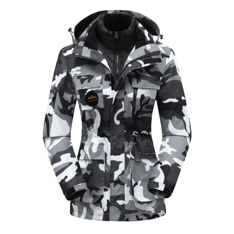 Damen Skijacke mit Kapuze | Sportliche Outdoor Winterjacke