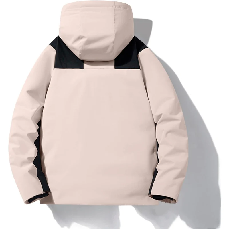 Skijacke mit Kapuze und Taschen | Winterjacke