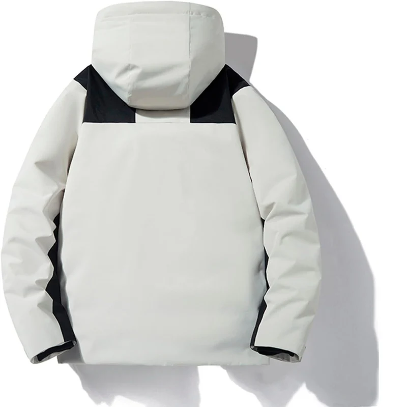 Skijacke mit Kapuze und Taschen | Winterjacke