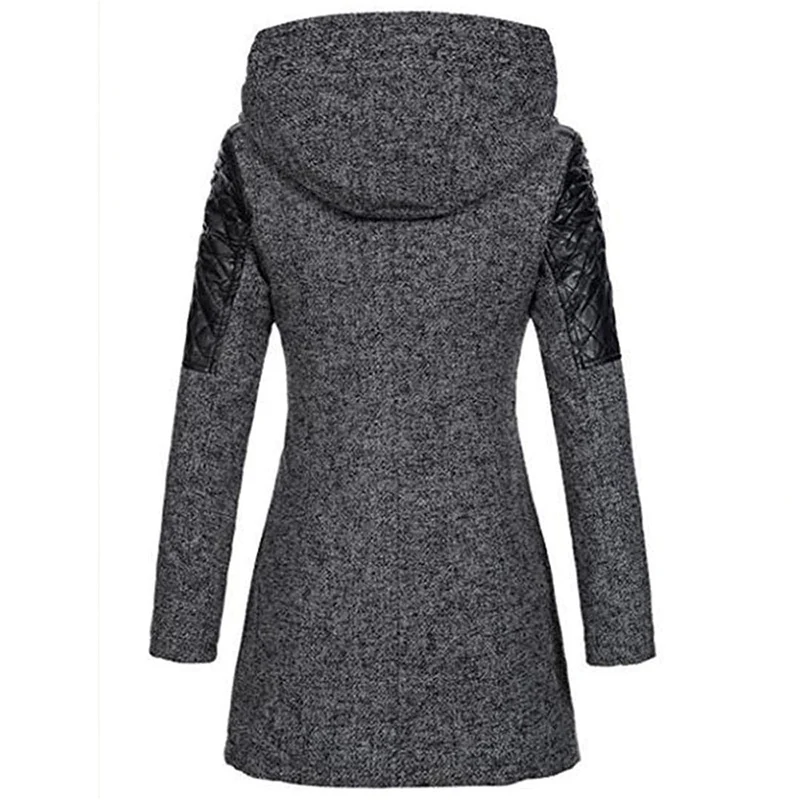 Winterjacke Damen Mit Kapuze | Lang Geschnitten Mit Reißverschluss