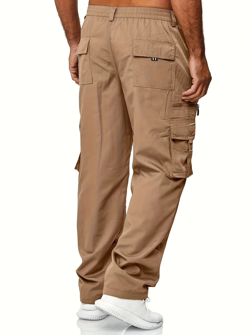 Cargo Hose Herren Weit Geschnitten | Mit Taschen und Kordelzug