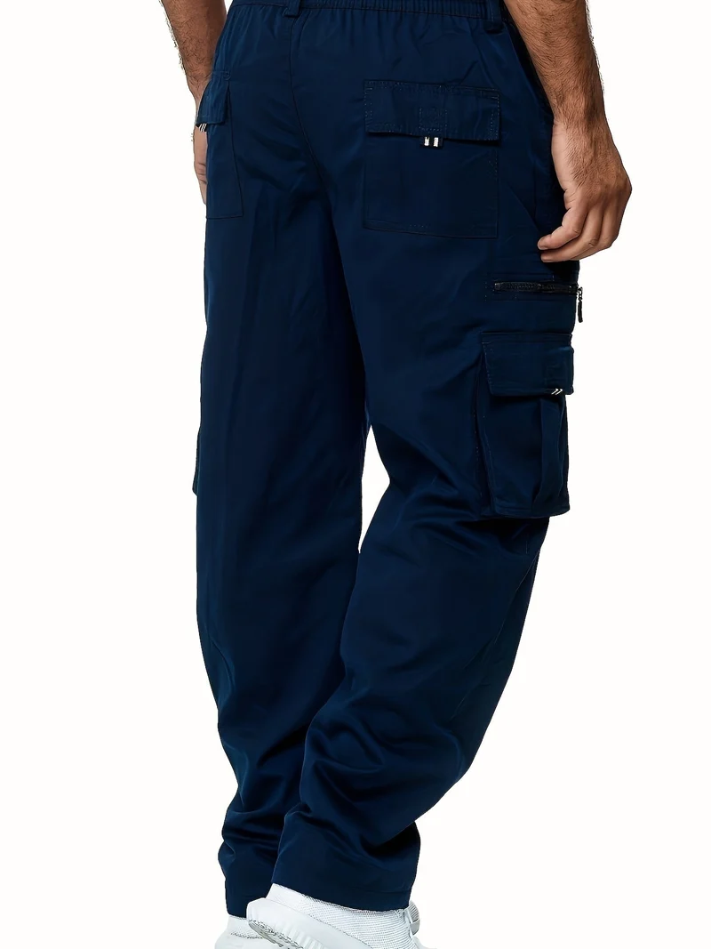 Cargo Hose Herren Weit Geschnitten | Mit Taschen und Kordelzug