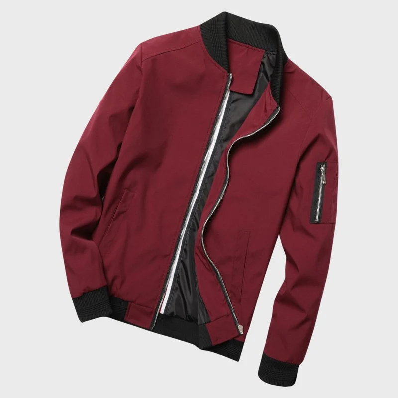 Bomberjacke Herren Leicht | Zip-Up Jacke Alltag