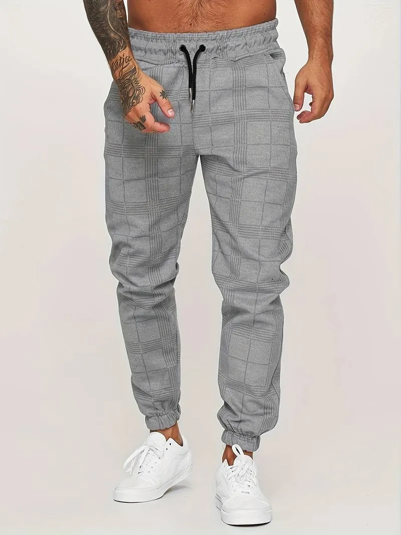 Hose Herren | Jogginghose Mit Karomuster