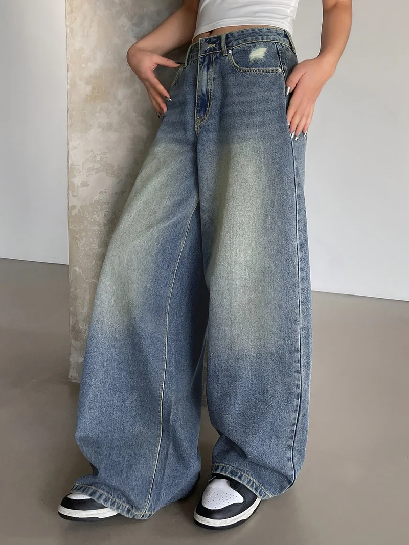 Baggy Jeans Damen | Weit Geschnitten Mit Hoher Taille