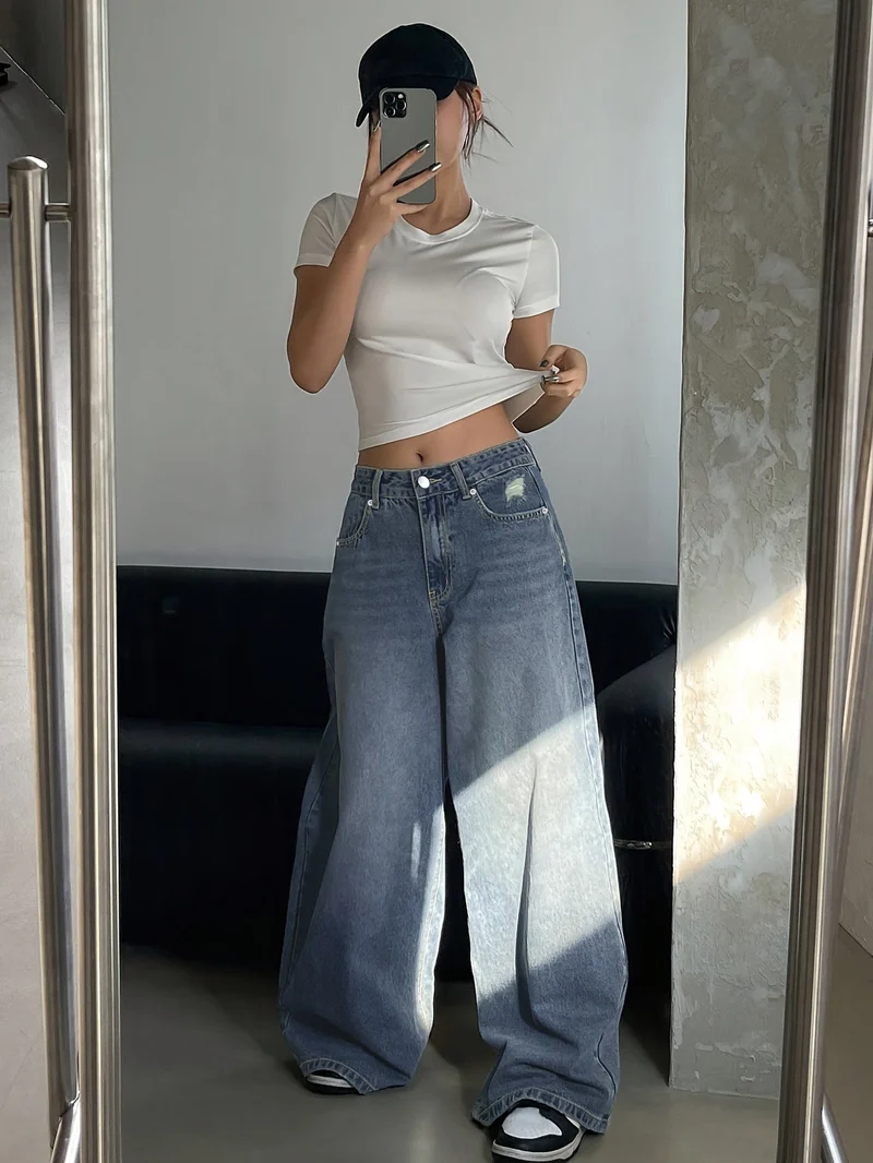 Baggy Jeans Damen | Weit Geschnitten Mit Hoher Taille
