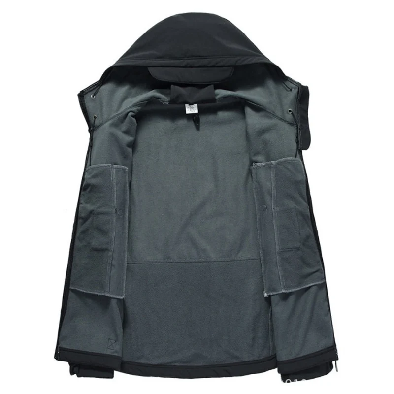 Herren Funktionsjacke mit Kapuze | Outdoor Reißverschluss