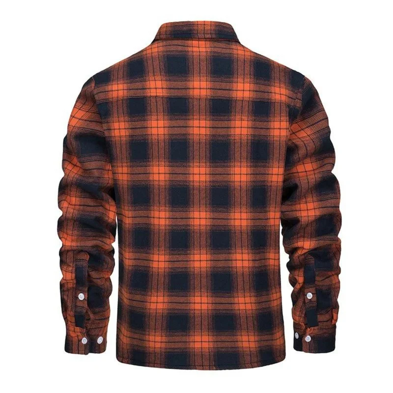 Herren Kariertes Fleecejacke | Freizeit Winterbekleidung