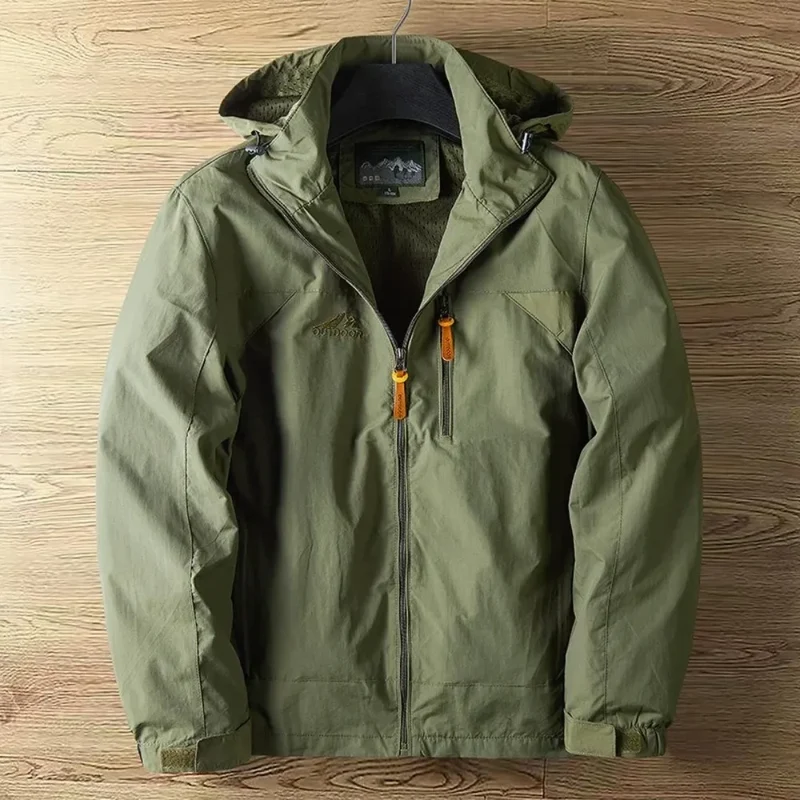 Regenjacke Herren Wasserdicht Mit Kapuze | Leichte Outdoorjacke Mit Reißverschluss