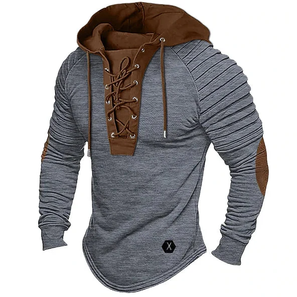 Pullover Herren Mit Kapuze | Schnürung Streetwear Stil