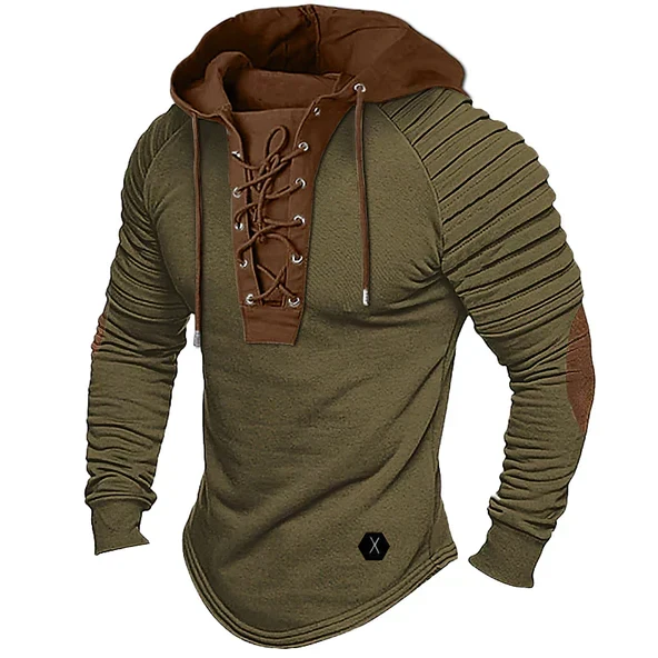 Pullover Herren Mit Kapuze | Schnürung Streetwear Stil