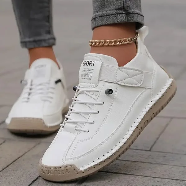 Damen Sneakers mit Schnürung und verstärkter Sohle