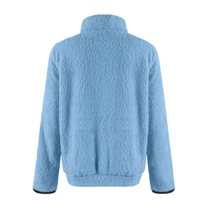 Damen Zipper Pullover mit praktischem Kängurutasche