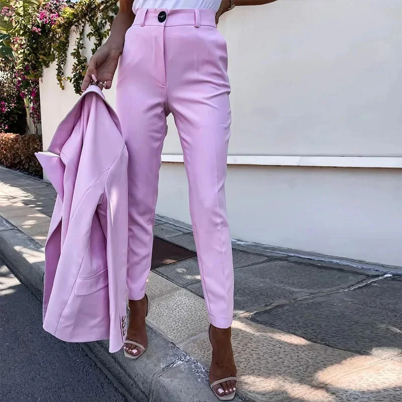 Damen Anzug Set mit Blazer und Hose