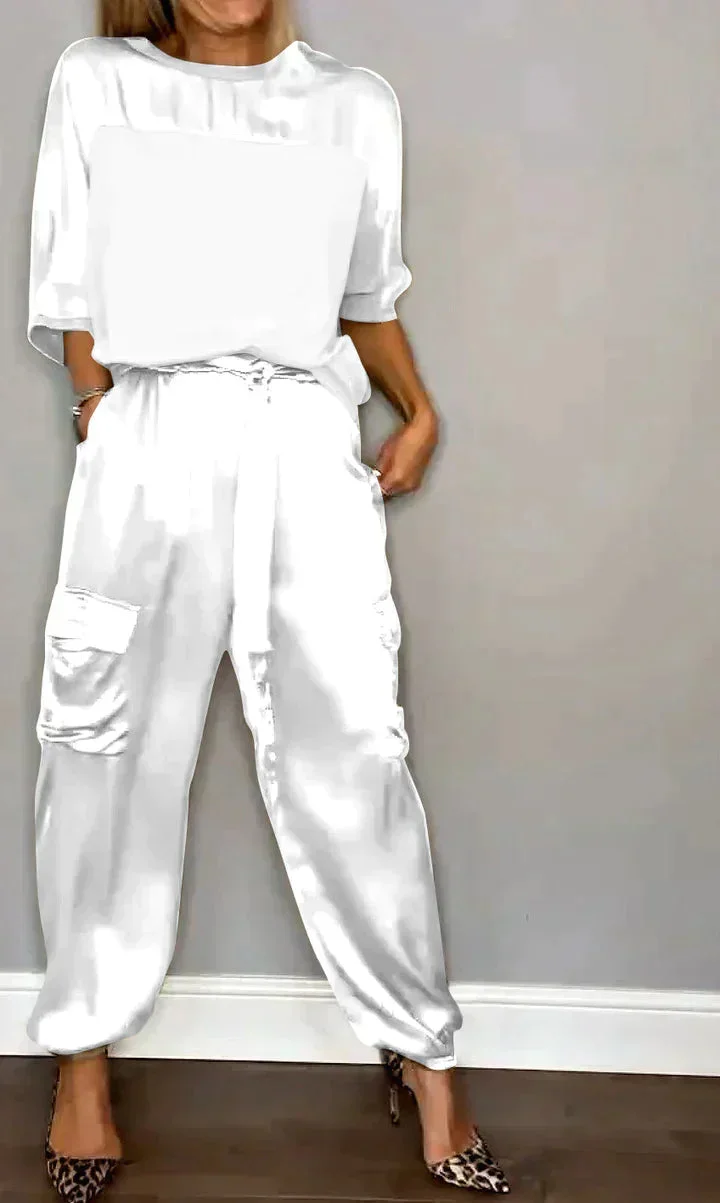 Damen Zweiteiler mit Oberteil und Cargohose