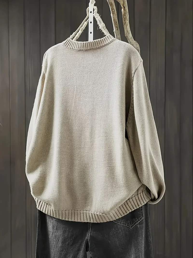 Damen Strickjacke mit bunten Knöpfen