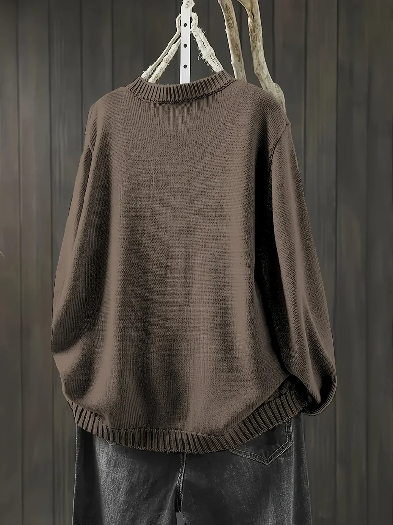 Damen Strickjacke mit bunten Knöpfen