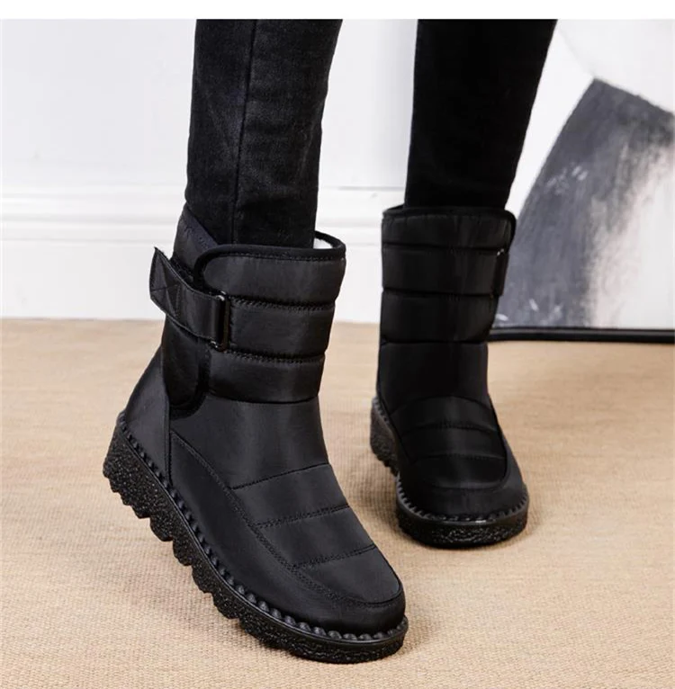 Winterschuhe Damen | Mittelhoch Mit Klettverschluss