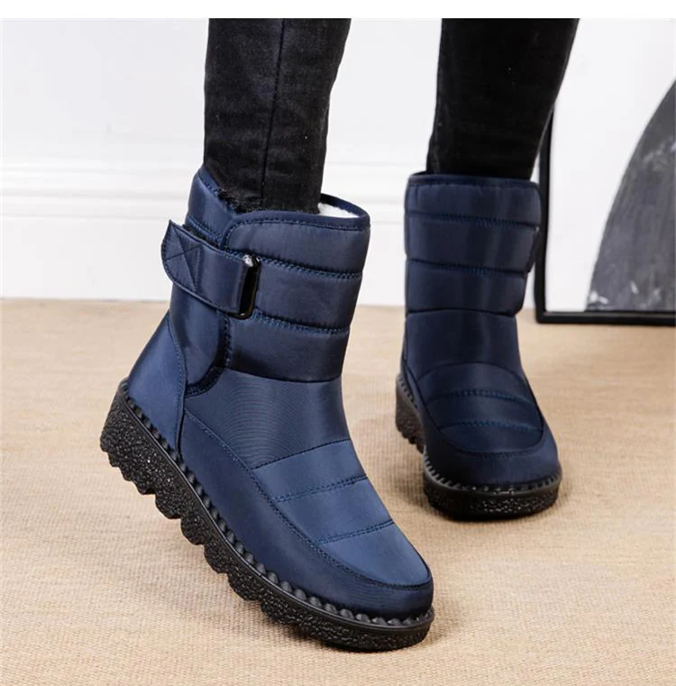 Winterschuhe Damen | Mittelhoch Mit Klettverschluss