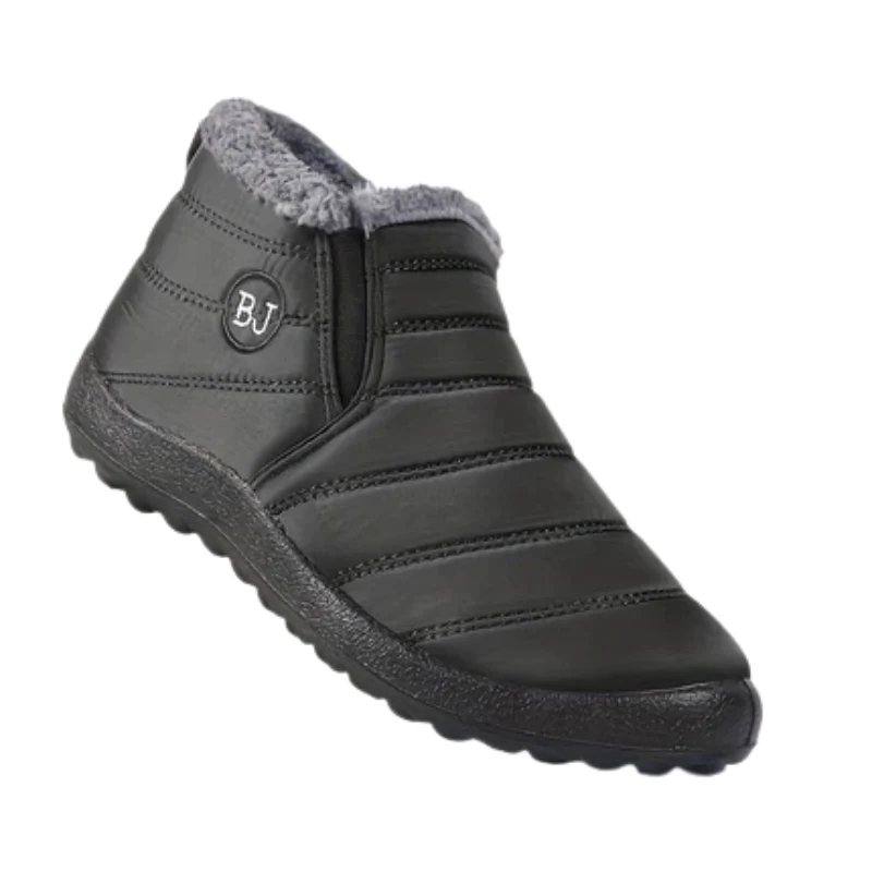 Winterschuhe Damen| Flach Knöchelhoch Mit Rundkappe