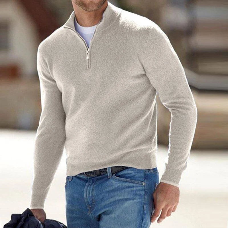 Pullover Herren Weste | Reißverschluss Freizeitmode