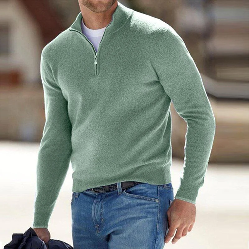 Pullover Herren Weste | Reißverschluss Freizeitmode