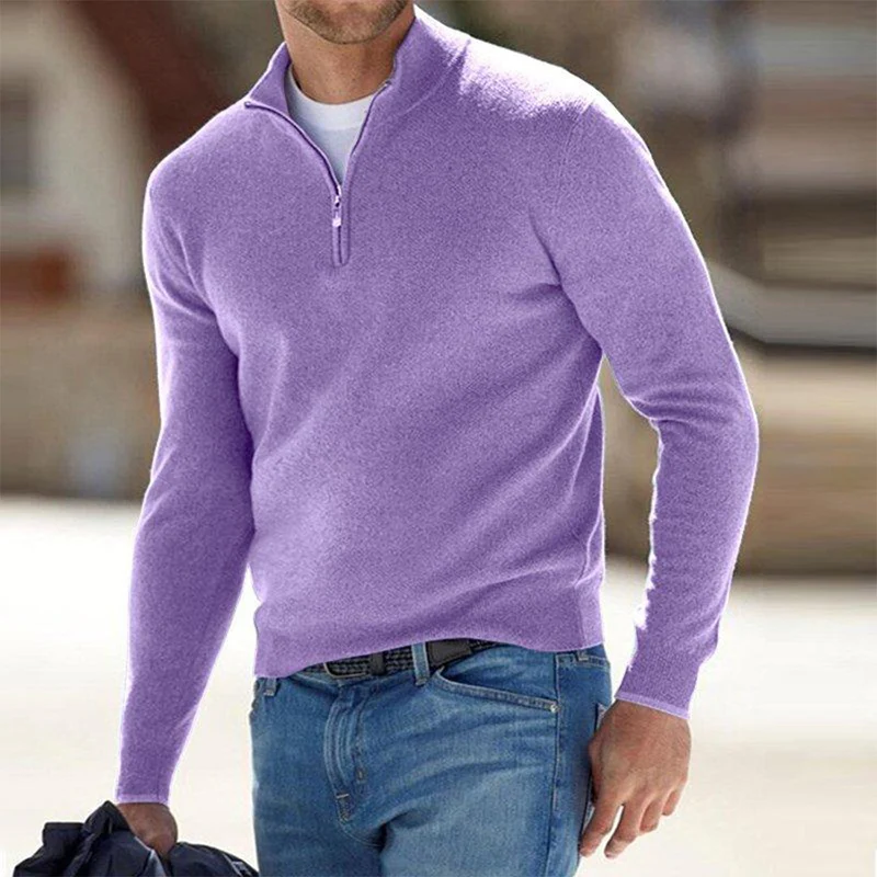 Pullover Herren Weste | Reißverschluss Freizeitmode