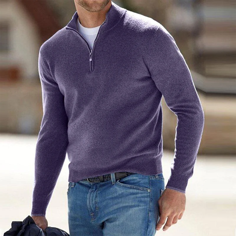 Pullover Herren Weste | Reißverschluss Freizeitmode