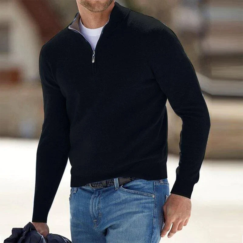 Pullover Herren Weste | Reißverschluss Freizeitmode