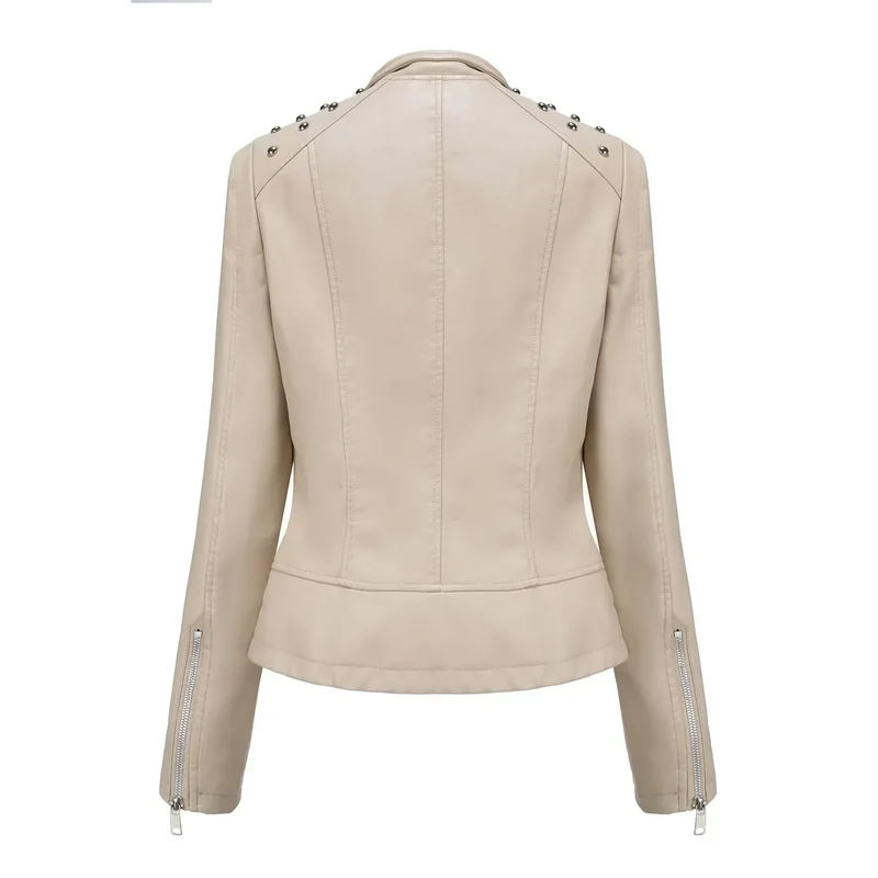 Bikerjacke Damen mit Reißverschluss | schmal für verschiedene Outfits