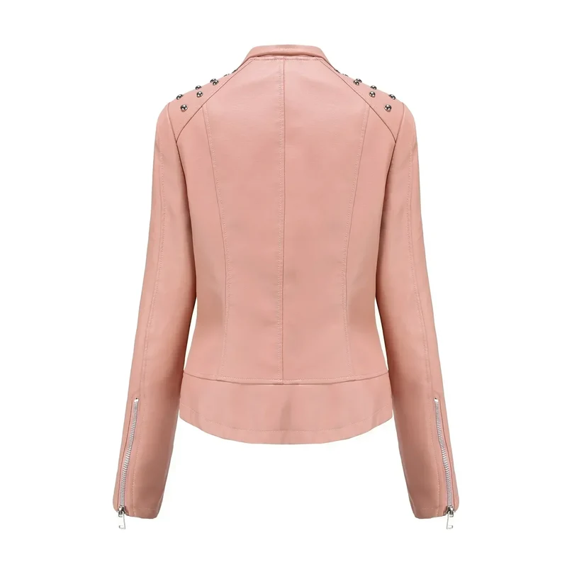 Bikerjacke Damen mit Reißverschluss | schmal für verschiedene Outfits
