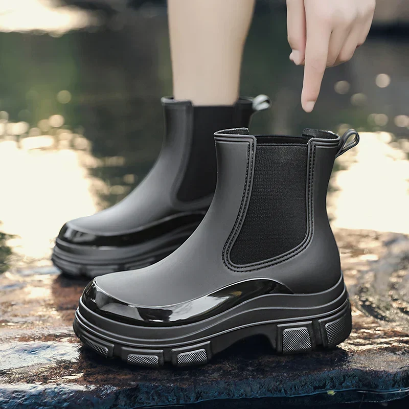 Gummistiefel Damen | Knöchelhöhe Mit Elastikseitenteilen