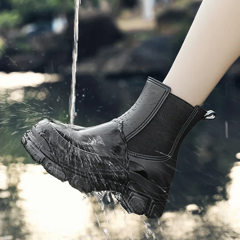 Gummistiefel Damen | Knöchelhöhe Mit Elastikseitenteilen