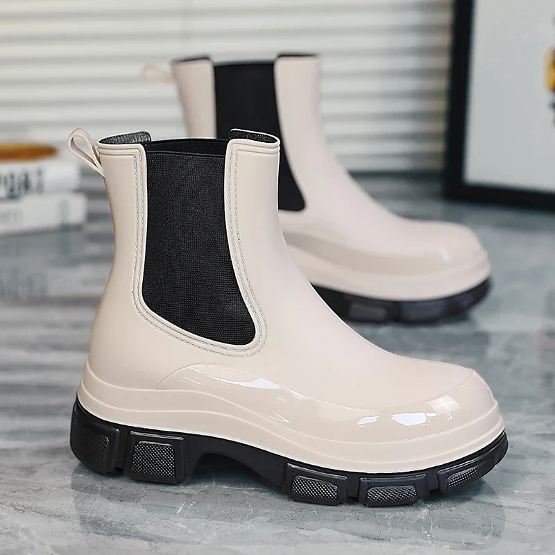 Gummistiefel Damen | Knöchelhöhe Mit Elastikseitenteilen