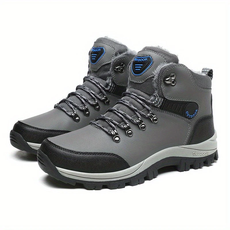 Winterschuhe Herren| Outdoor Schnürstiefel Mit Futter