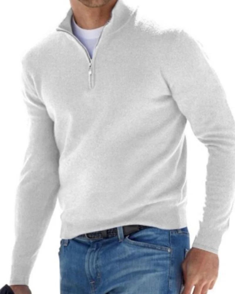 Pullover Herren Strick Reißverschluss | Alltag Komfort