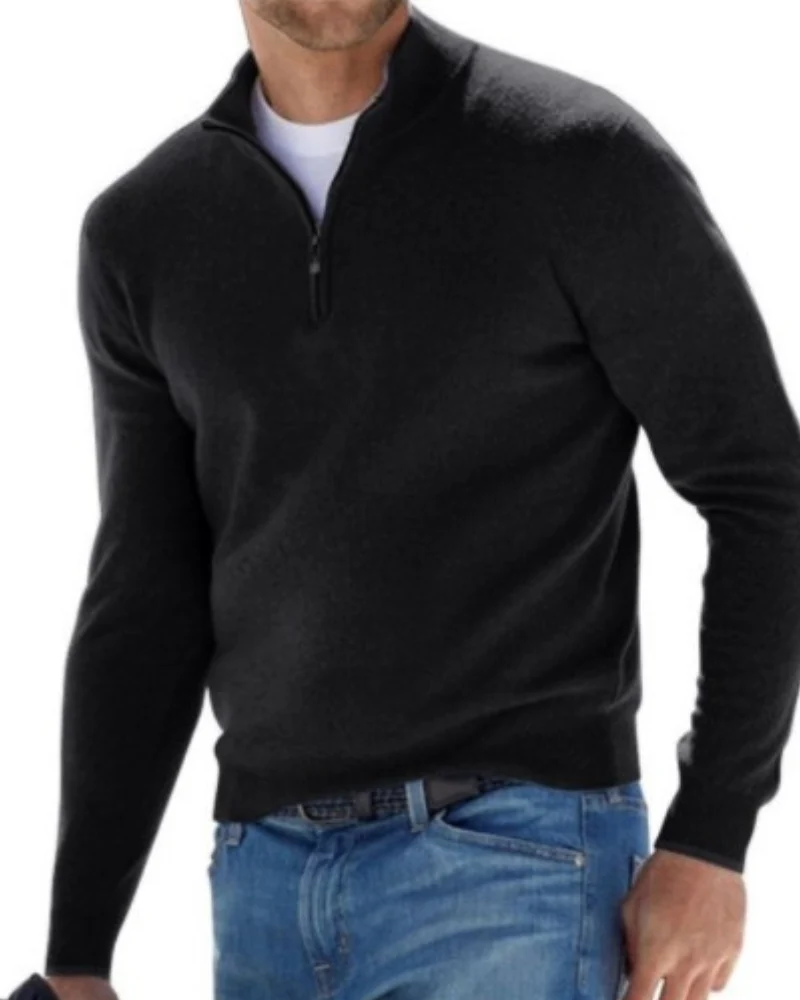 Pullover Herren Strick Reißverschluss | Alltag Komfort