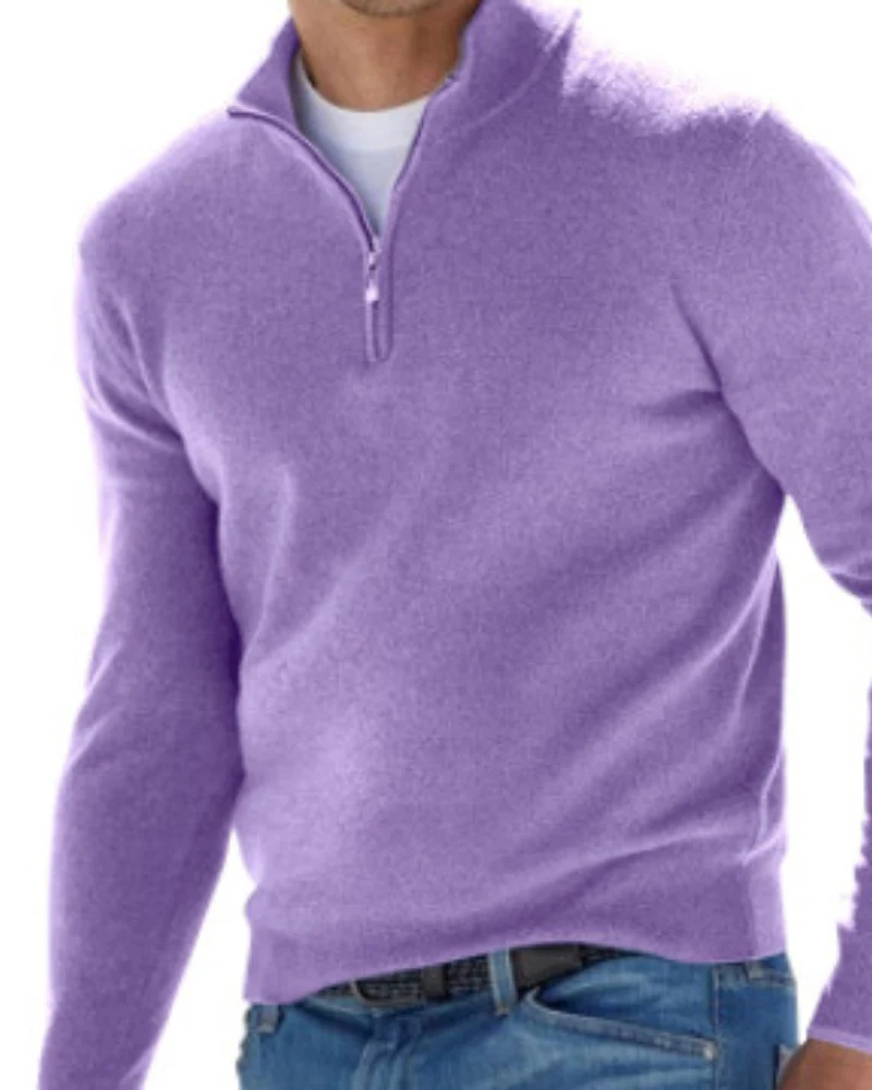 Pullover Herren Strick Reißverschluss | Alltag Komfort