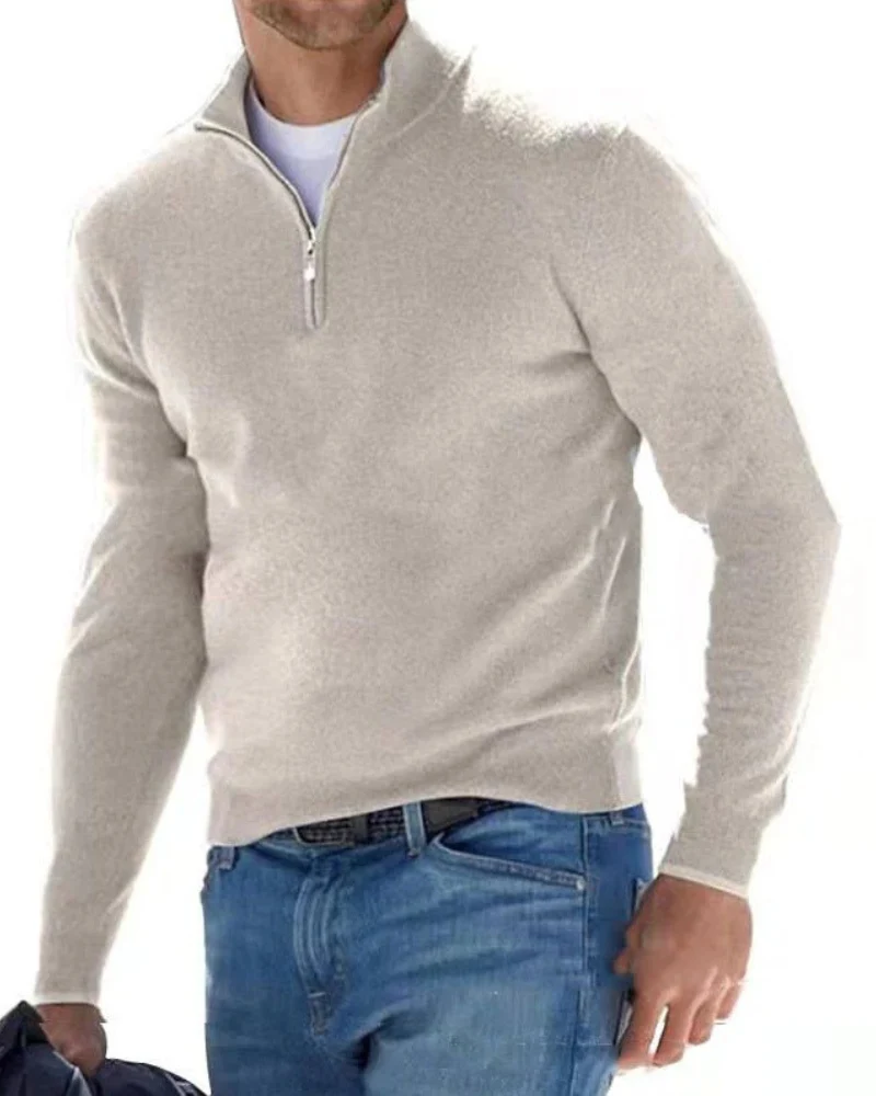 Pullover Herren Strick Reißverschluss | Alltag Komfort