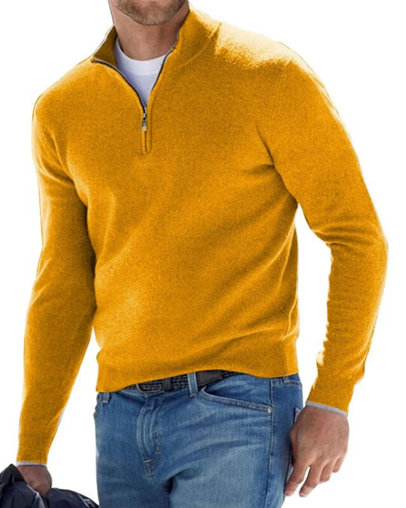 Pullover Herren Strick Reißverschluss | Alltag Komfort