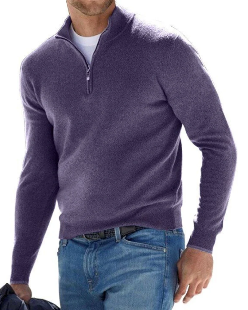 Pullover Herren Strick Reißverschluss | Alltag Komfort