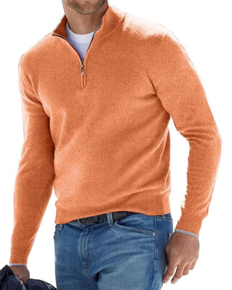 Pullover Herren Strick Reißverschluss | Alltag Komfort