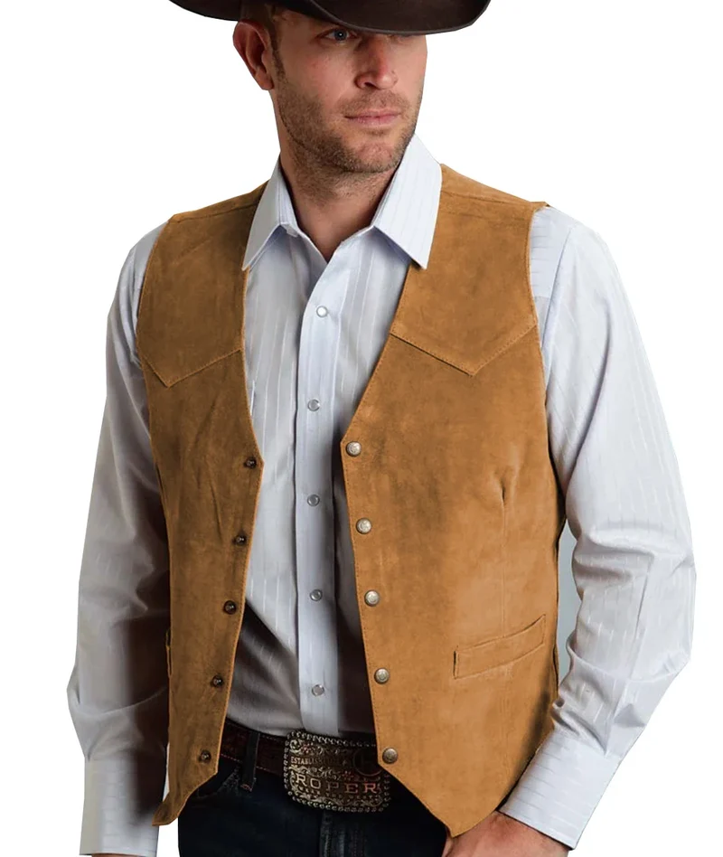 Herren Trachtenhemd | Geknöpftes Vest