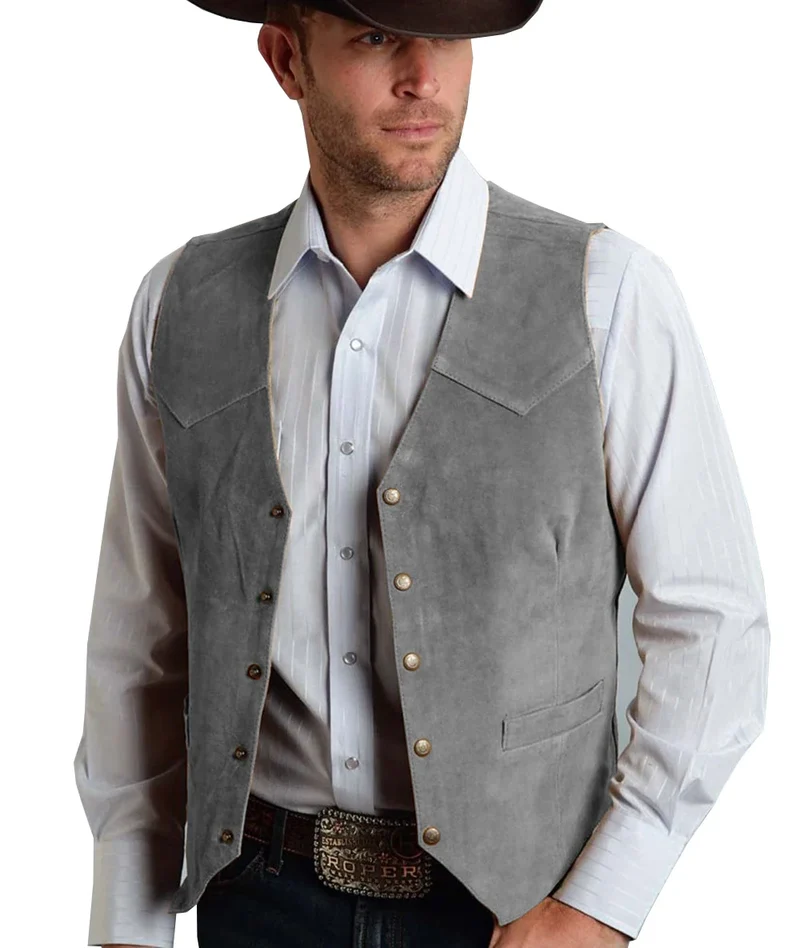 Herren Trachtenhemd | Geknöpftes Vest