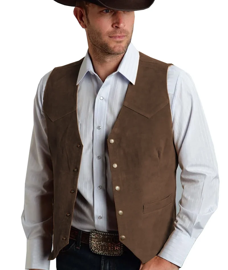 Herren Trachtenhemd | Geknöpftes Vest