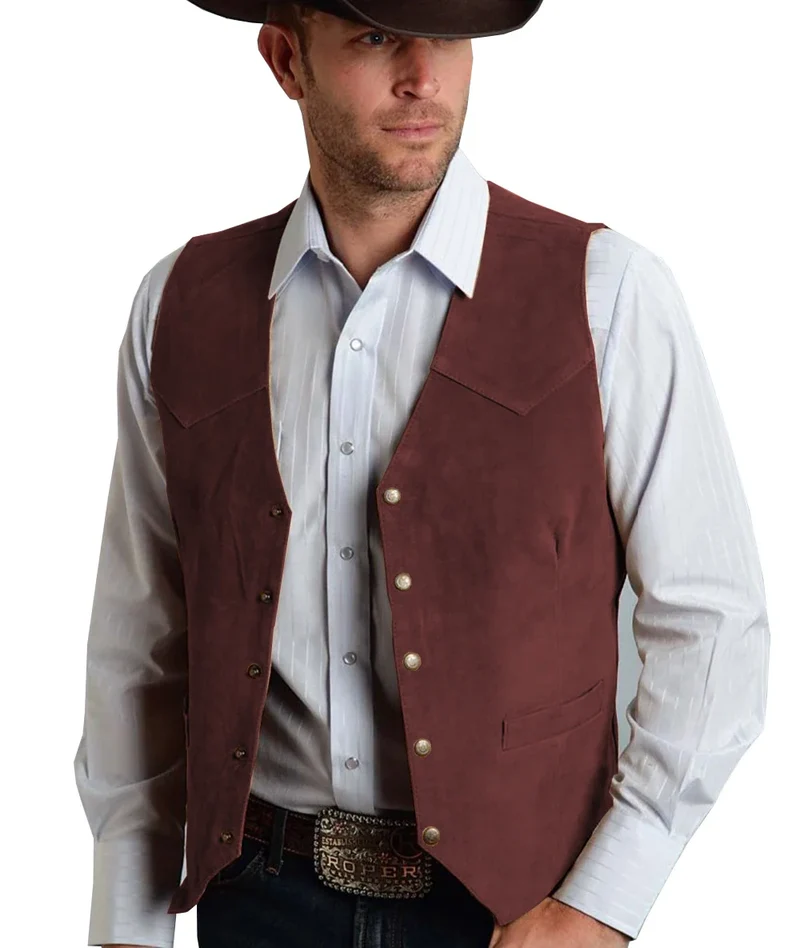 Herren Trachtenhemd | Geknöpftes Vest