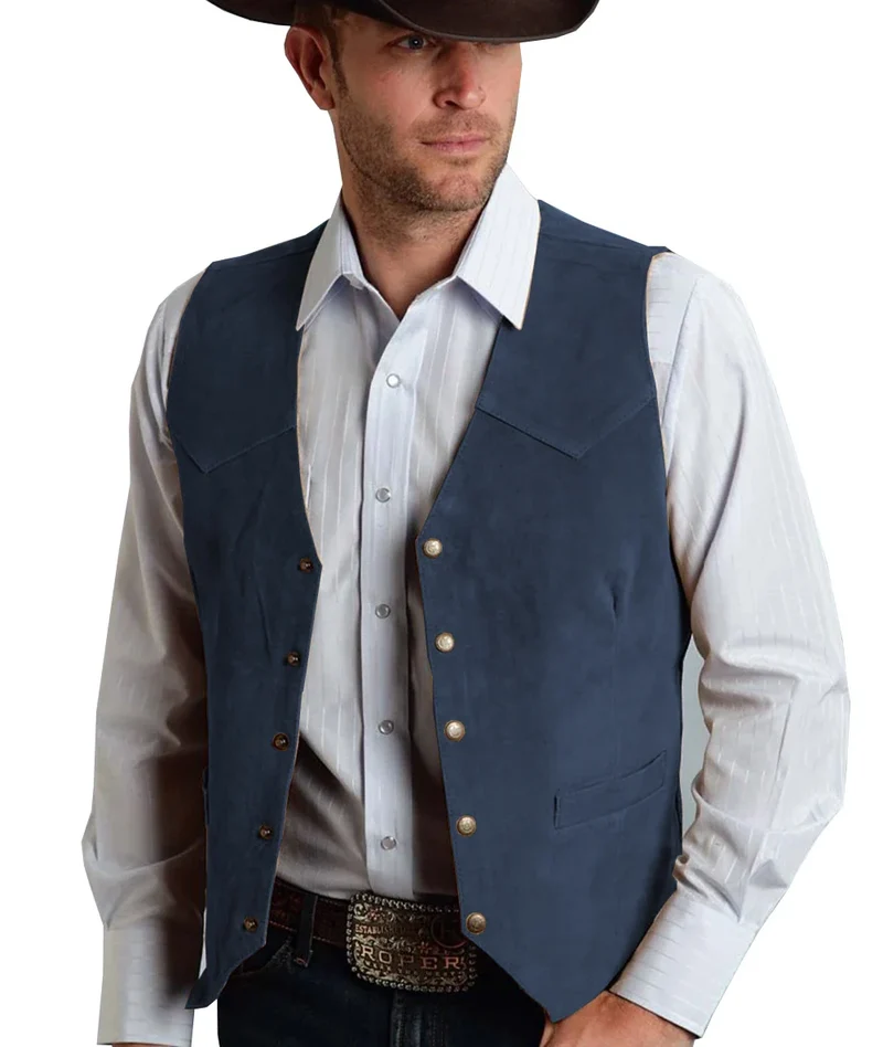 Herren Trachtenhemd | Geknöpftes Vest